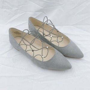 Nine West Womens Size 5 GREY Flat